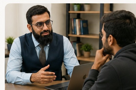 Techtrois trainer providing one-on-one technology coaching